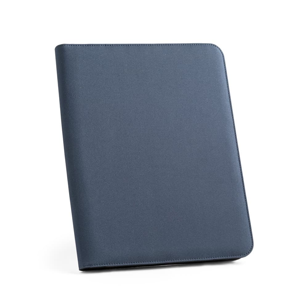 EMERGE FOLDER. Cartella A4 in poliestere riciclato (100% rPET) 300D con chiusura zip - vista 1