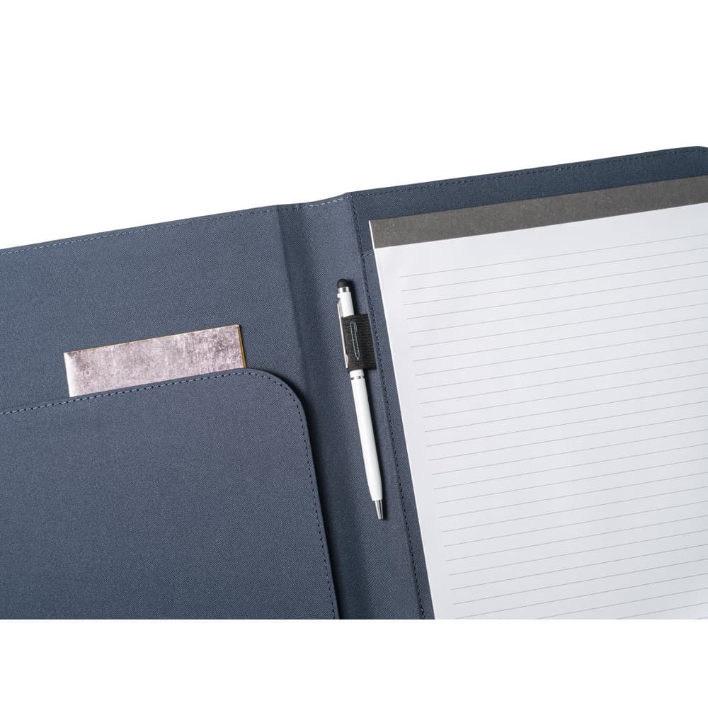 EMERGE FOLDER II. Cartella A4 in in poliestere riciclato (100% rPET) 300D con chiusura ad elastico - vista 4