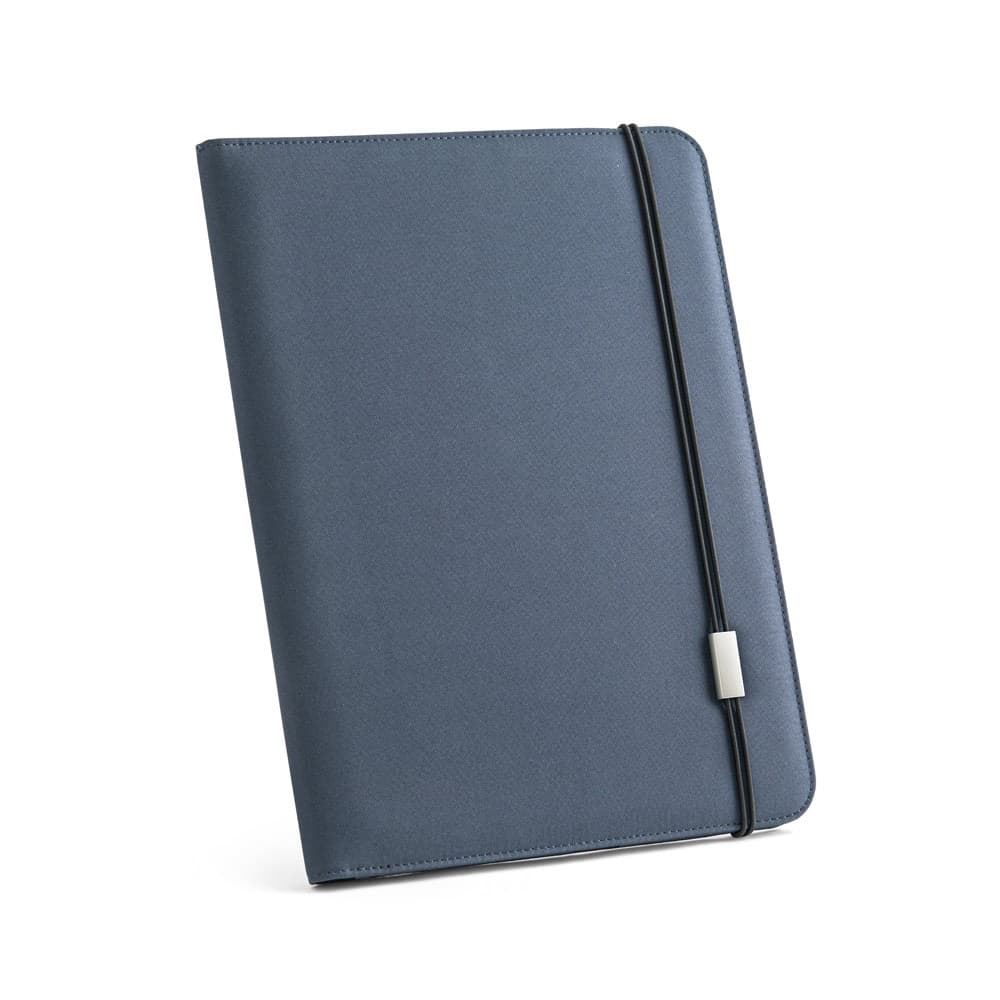 EMERGE FOLDER II. Cartella A4 in in poliestere riciclato (100% rPET) 300D con chiusura ad elastico - vista 1