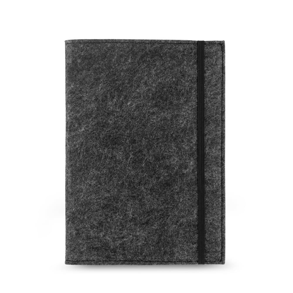 BALDWIN. Block notes A5 con copertina in feltro riciclato (100% rPET) e pagine a righe in carta riciclata al 100% - vista 2