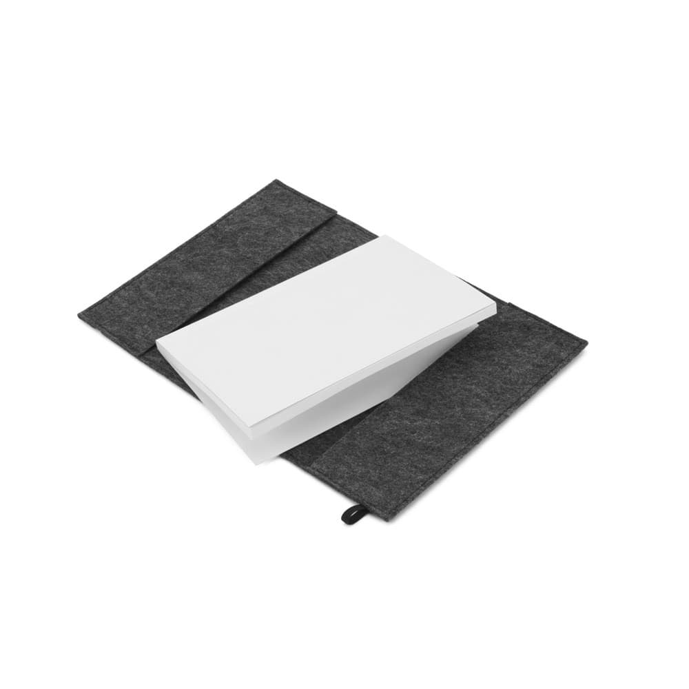 BALDWIN. Block notes A5 con copertina in feltro riciclato (100% rPET) e pagine a righe in carta riciclata al 100% - vista 6