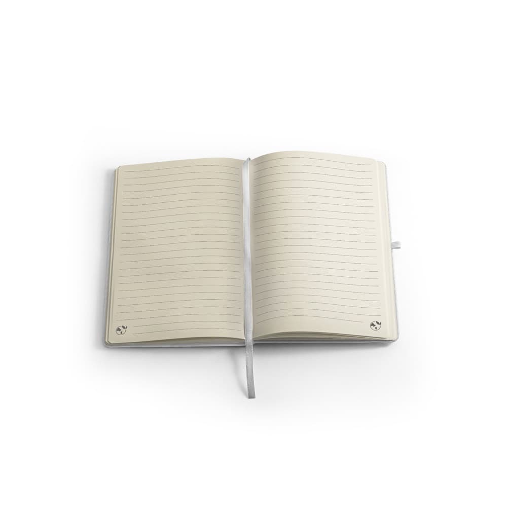 ANNE SUB. Quaderno A5 in poliestere riciclato (100% rPET) 300D, ideale per la personalizzazione tramite sublimazione - vista 4
