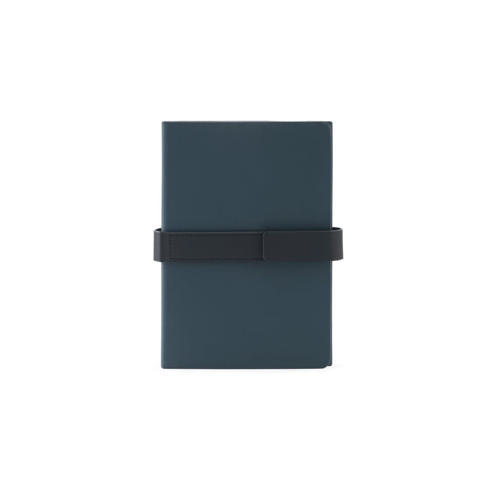SANDERSON. Blocco note A5 in PU (riciclato al 50%) con due blocchi: pagine a righe e pagine bianche - vista 2