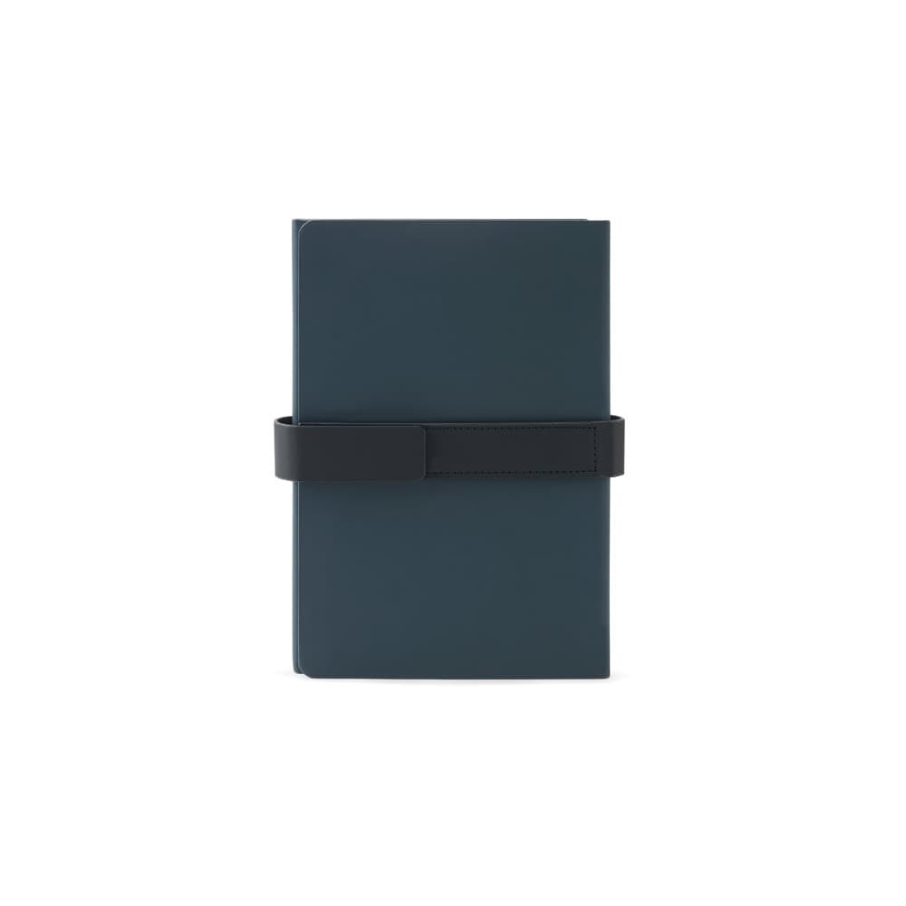SANDERSON. Blocco note A5 in PU (riciclato al 50%) con due blocchi: pagine a righe e pagine bianche - vista 3