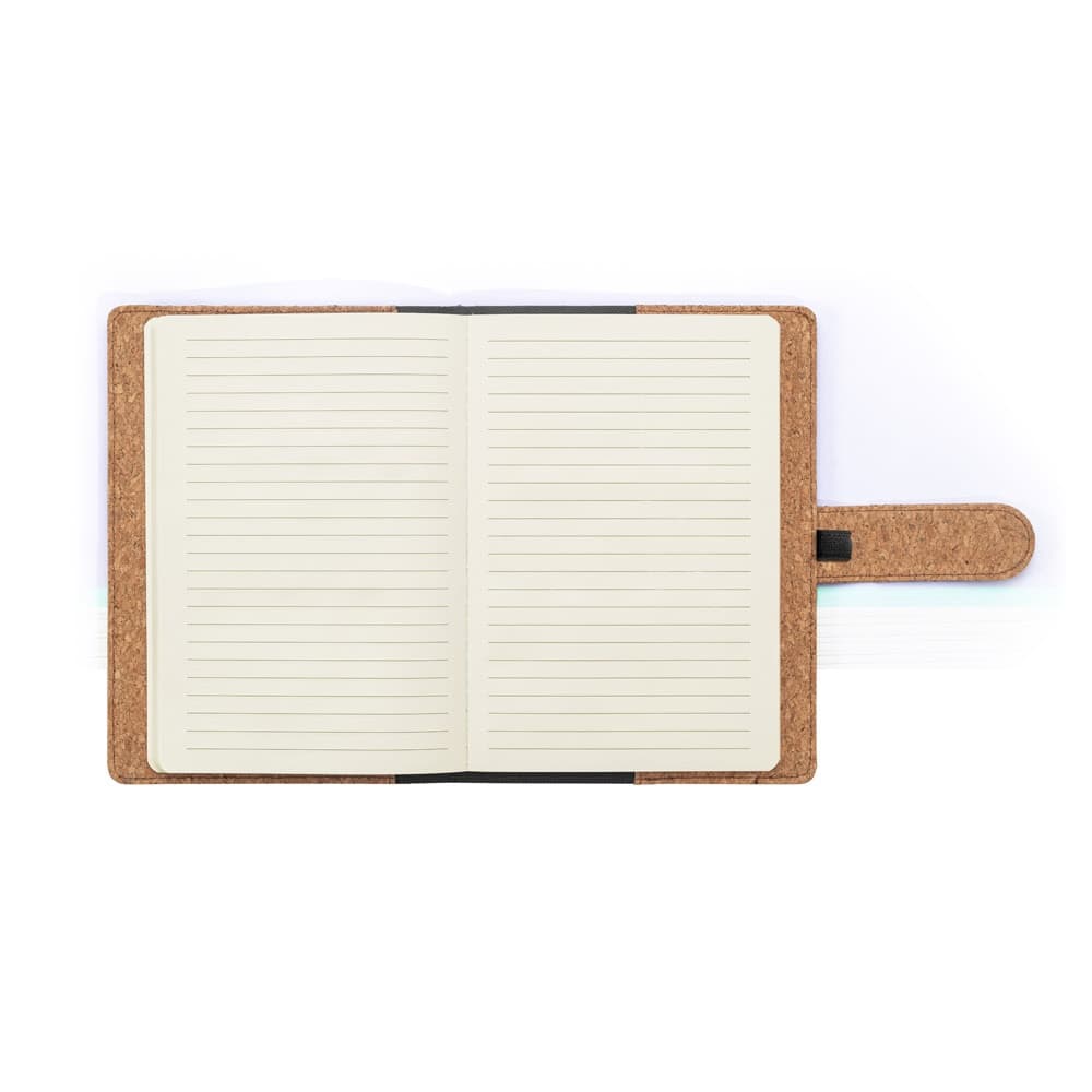 FIELDING. Cartellina A5 in sughero e poliestere riciclato(100% rPET) con blocco note rimovibile - vista 5