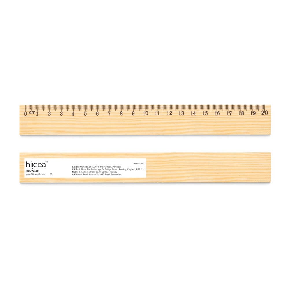 WESLEY 20. Righello in legno di pino con scala graduatada 20 cm - vista 3