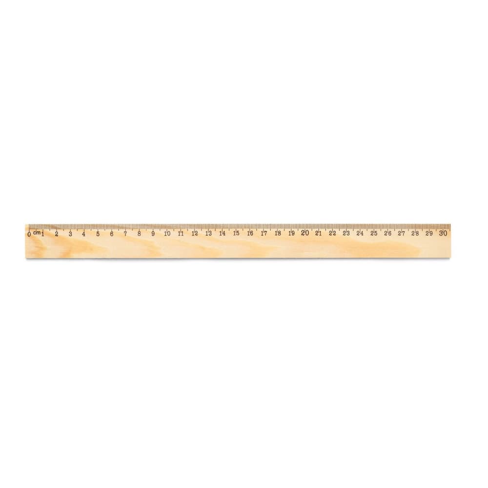 WESLEY 30. Righello in legno di pino con scala graduatada 30 cm - vista 1