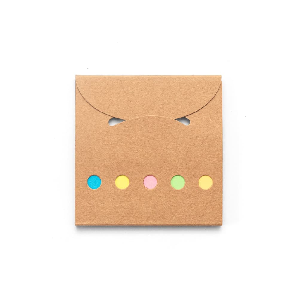 AINSLEY. Set da ufficio 2 in 1, realizzato con carta riciclata al 100%, con 6 blocchi note adesivi - vista 2