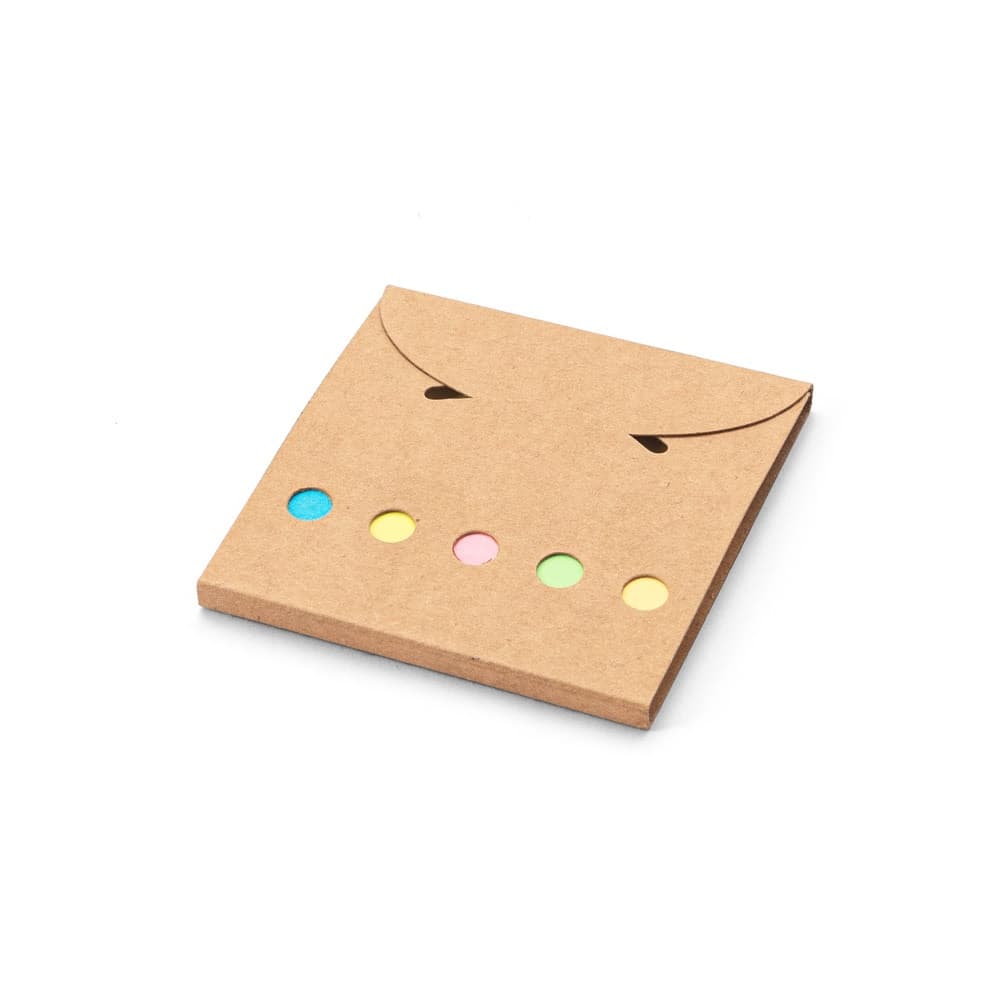 AINSLEY. Set da ufficio 2 in 1, realizzato con carta riciclata al 100%, con 6 blocchi note adesivi - vista 1