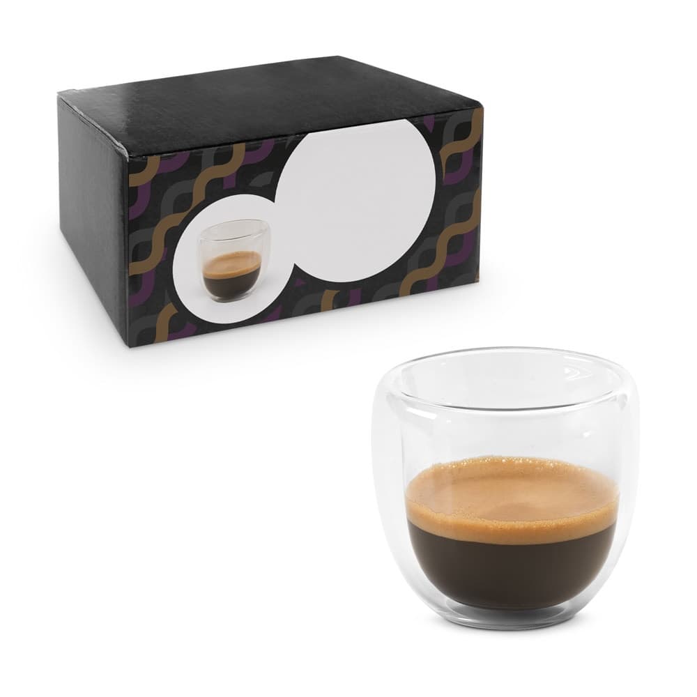 EXPRESSO. Set da caffè in vetro borosilicato con 2 tazze - vista 2