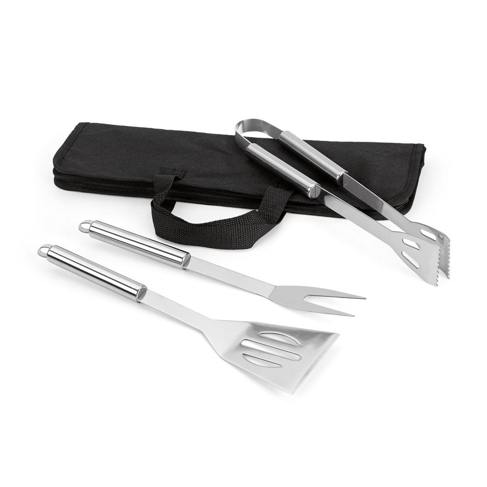 SOARES. Set barbecue composto da 3 pezzi in acciaio inossidabile - vista 2