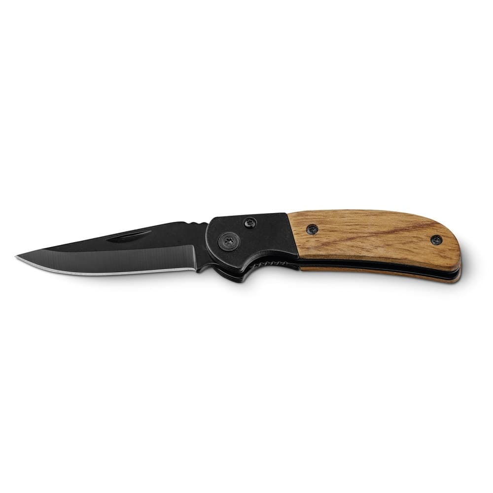 SPLIT. Coltello tascabile in acciaio inox e legno - vista 1