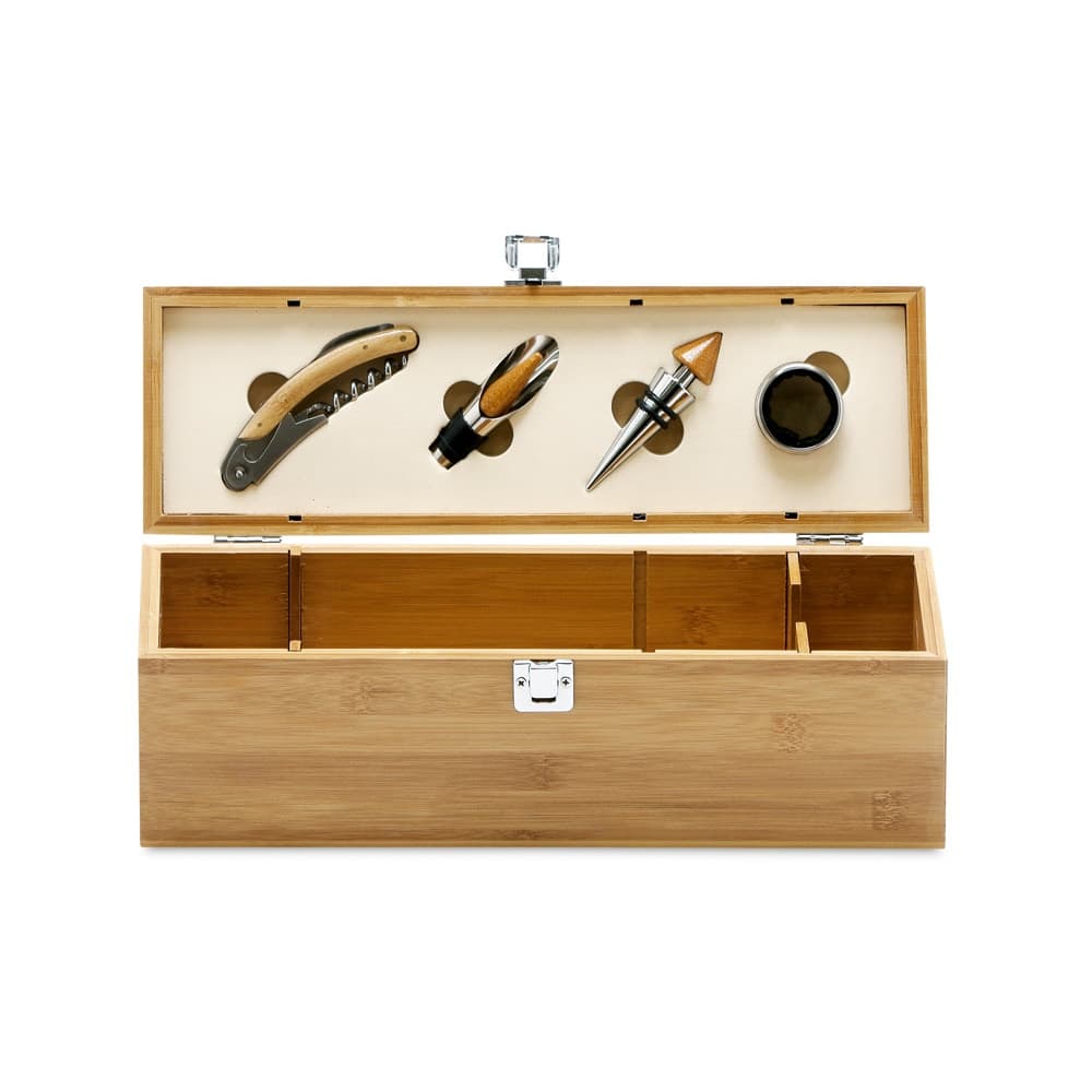 SYRAH. Set da vino in bambù, ABS e acciaio inox - vista 2