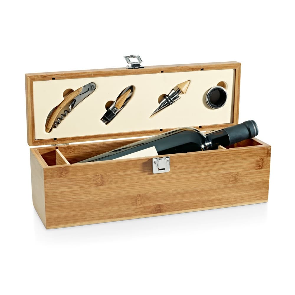 SYRAH. Set da vino in bambù, ABS e acciaio inox - vista 1