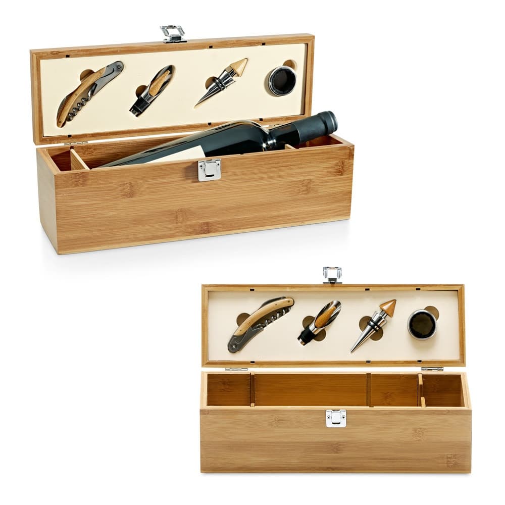 SYRAH. Set da vino in bambù, ABS e acciaio inox - vista 3