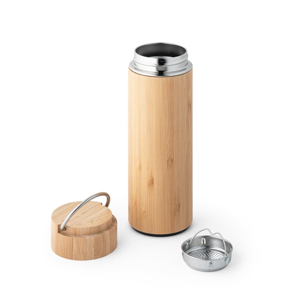 SOW. Borraccia termica in bambù e acciaio inox 440 mL - vista 3