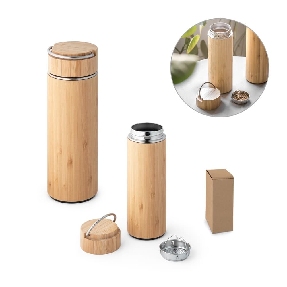 SOW. Borraccia termica in bambù e acciaio inox 440 mL - vista 7