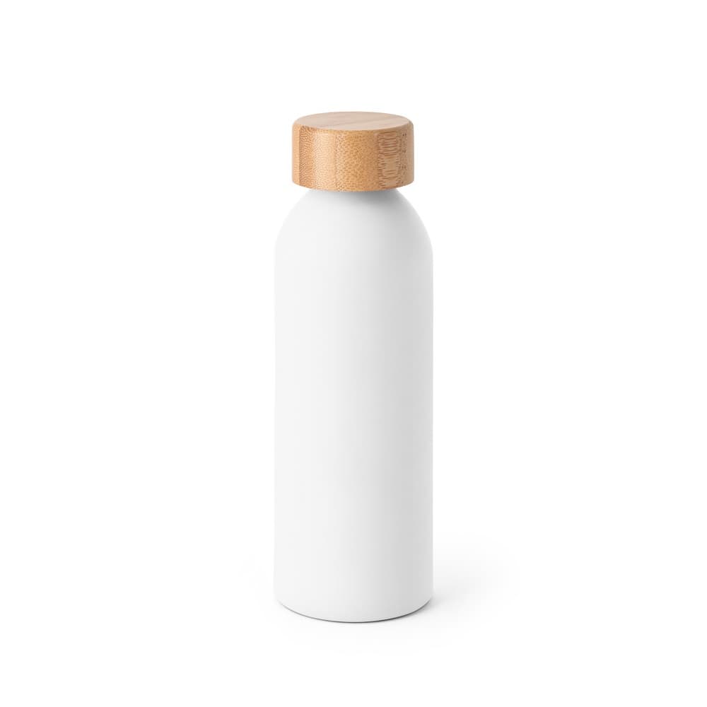 QUETA. Bottiglia in alluminio con coperchio in bambù 550 mL - vista 1