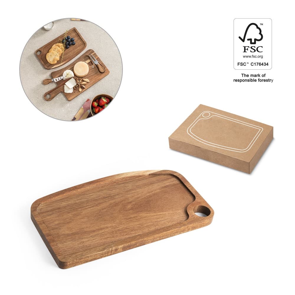 CAPER. Tagliere in legno di acacia - vista 6
