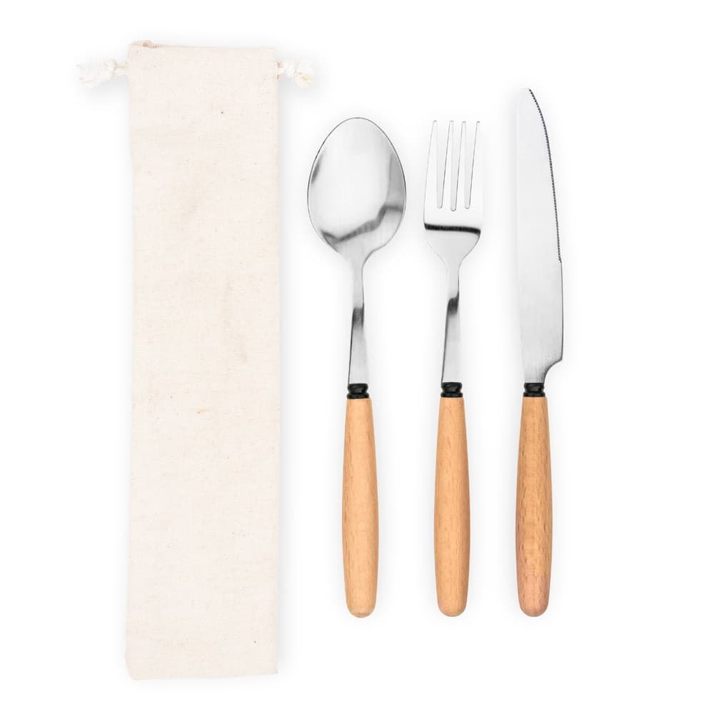 BOULUD. Set da 3 pezzi in legno di acacia - vista 3