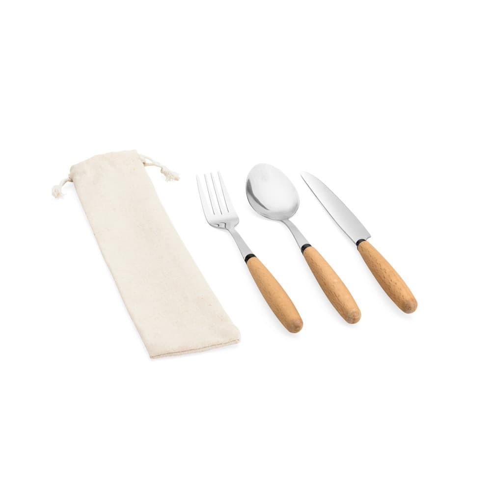 BOULUD. Set da 3 pezzi in legno di acacia - vista 1