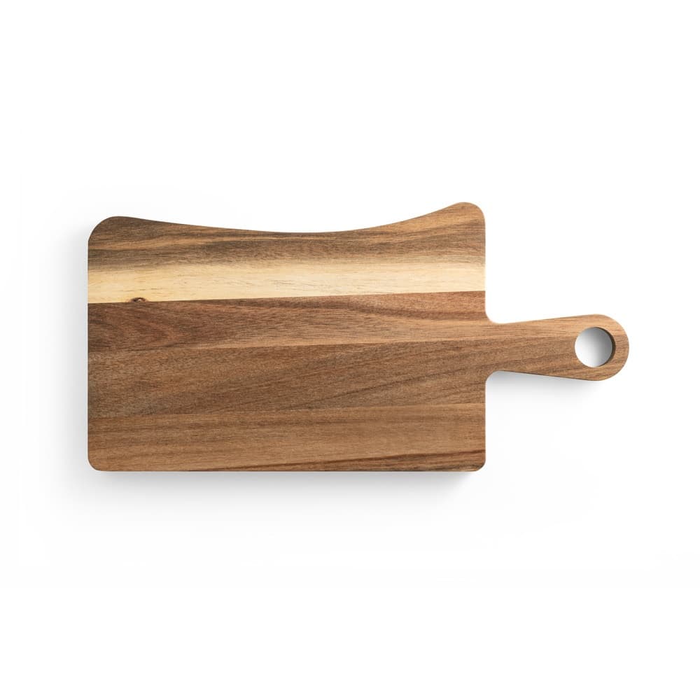 CASSIA. Tagliere per formaggi in legno di acacia con manico in cotone - vista 3