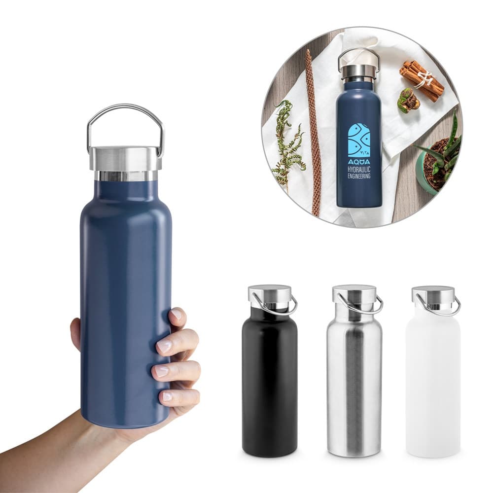 DUPLANTIS. Borraccia in acciaio inox (36% riciclato) con isolamento doppia parete 810 mL - vista 2