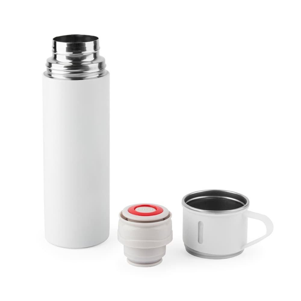 COMANECI. Borraccia in acciaio inox con doppia parete (90% riciclato) con finitura opaca 490 mL - vista 2