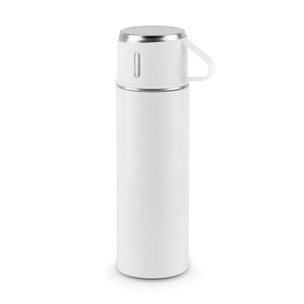 COMANECI. Borraccia in acciaio inox con doppia parete (90% riciclato) con finitura opaca 490 mL - vista 1