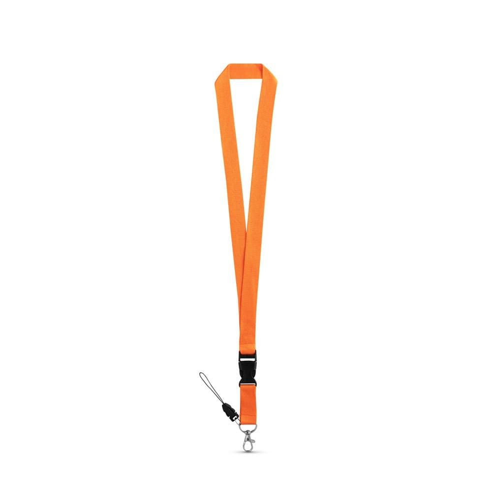 ANQUETIL. Lanyard in poliestere con moschettone in metallo - vista 1