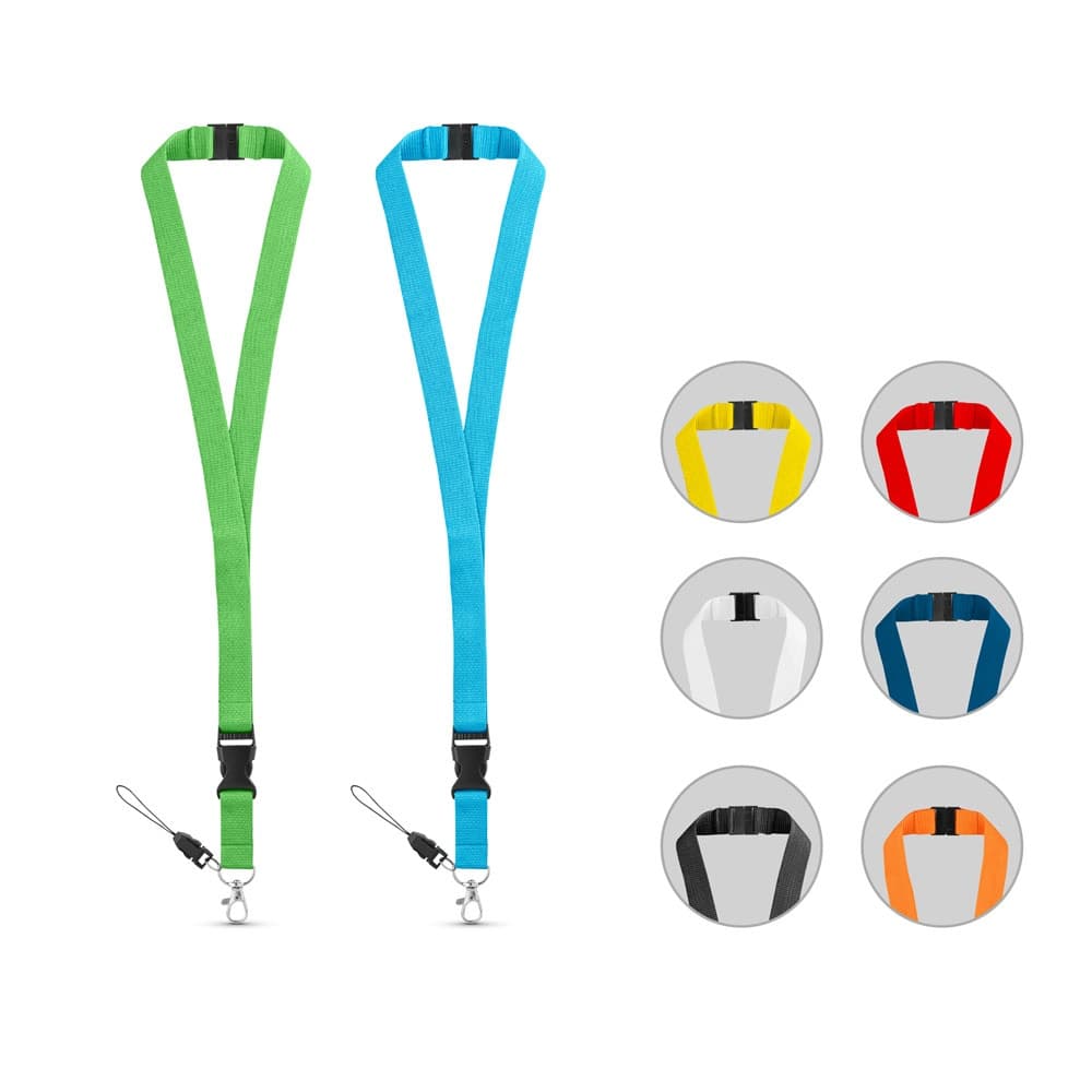 MURRAY. Lanyard in poliestere con moschettone in metallo - vista 3