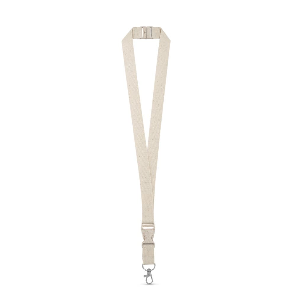 BALLINA. Lanyard 100% cotone con moschettone in metallo - vista 1