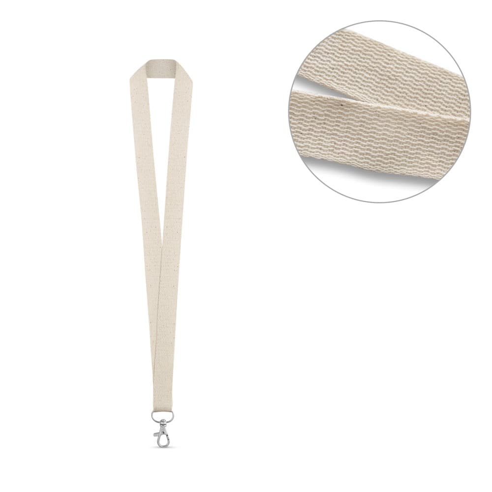 HEATHROW. Lanyard 100% cotone - vista 3