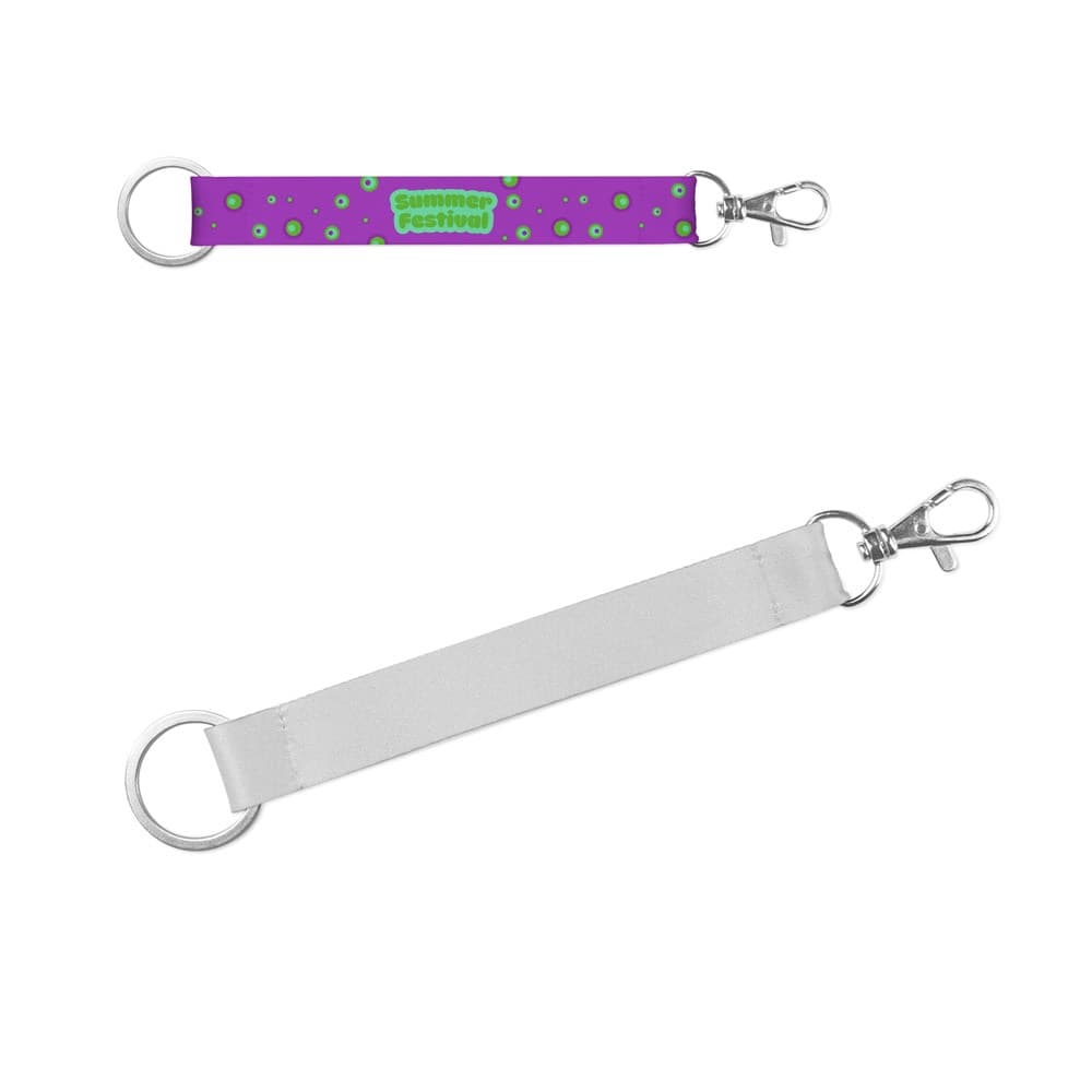 CRAWLEY. SET Lanyard SUBLIMATION Short II DUO (20 mm) con anello Ø 32 mm e moschettone a grilletto da 20 mm - vista 2