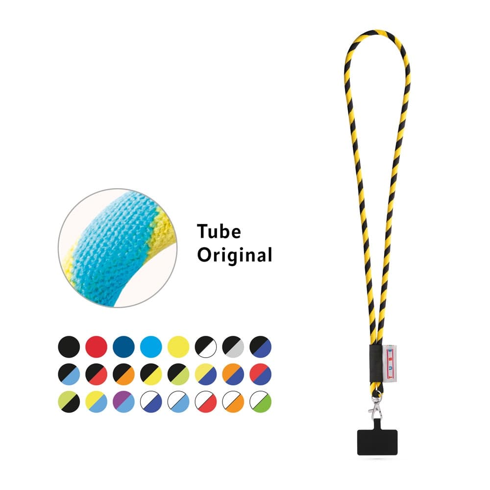 GOSPORT. SET Lanyard Tube Long (Ø 7 mm) con moschettone a grilletto da 9 mm e porta cellulare - vista 2