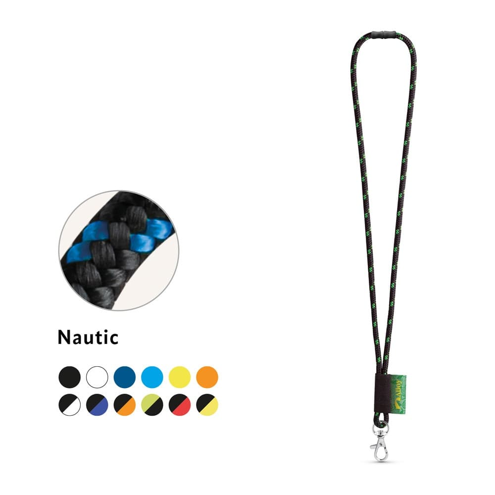 MANSFIELD. SET Lanyard NAUTIC Lungo (Ø 7 mm) con moschettone a leva da 9 mm e chiusura di sicurezza da Ø 7 mm - vista 2