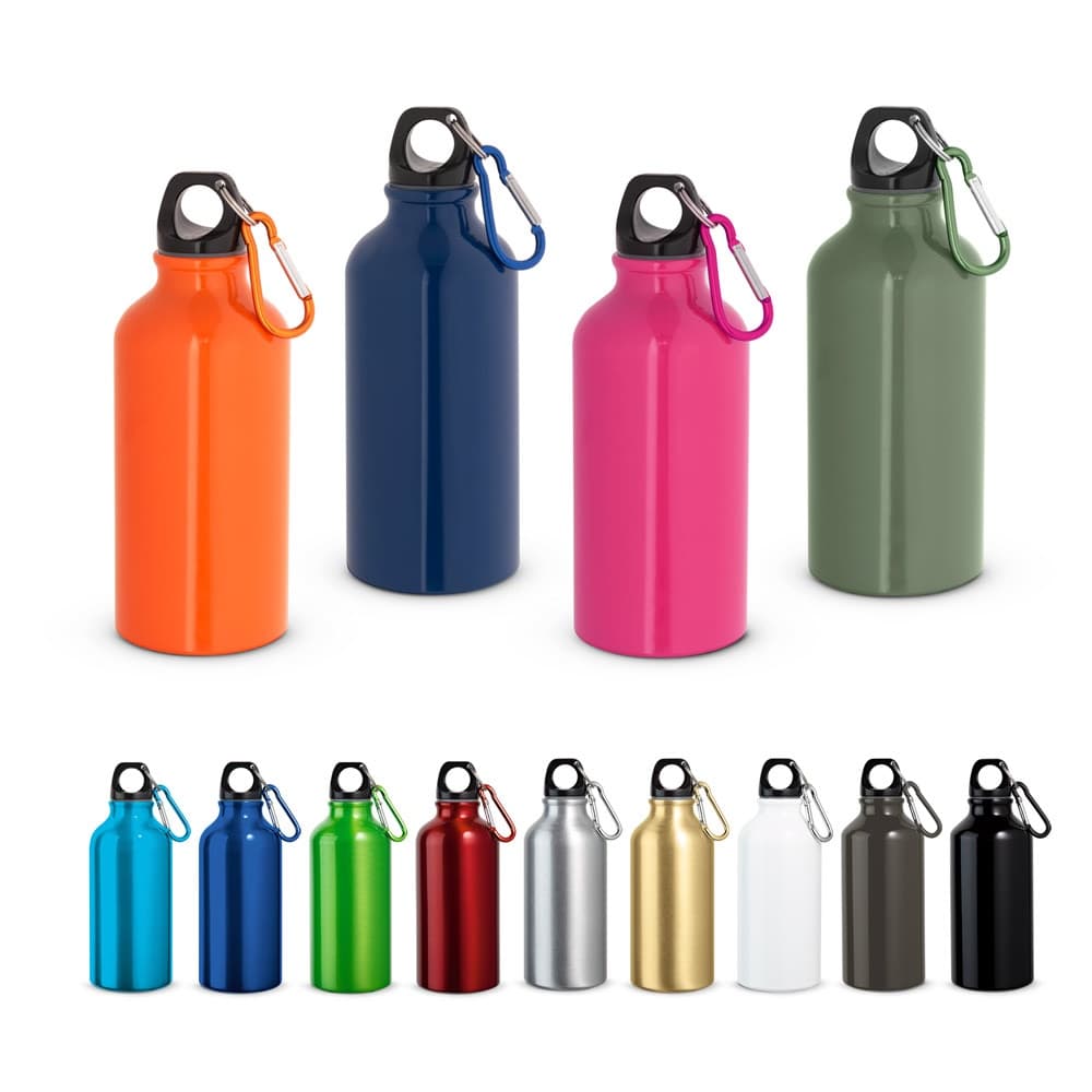 LANDSCAPE S. Borracce sportive in alluminio con moschettone 400 mL - vista 2