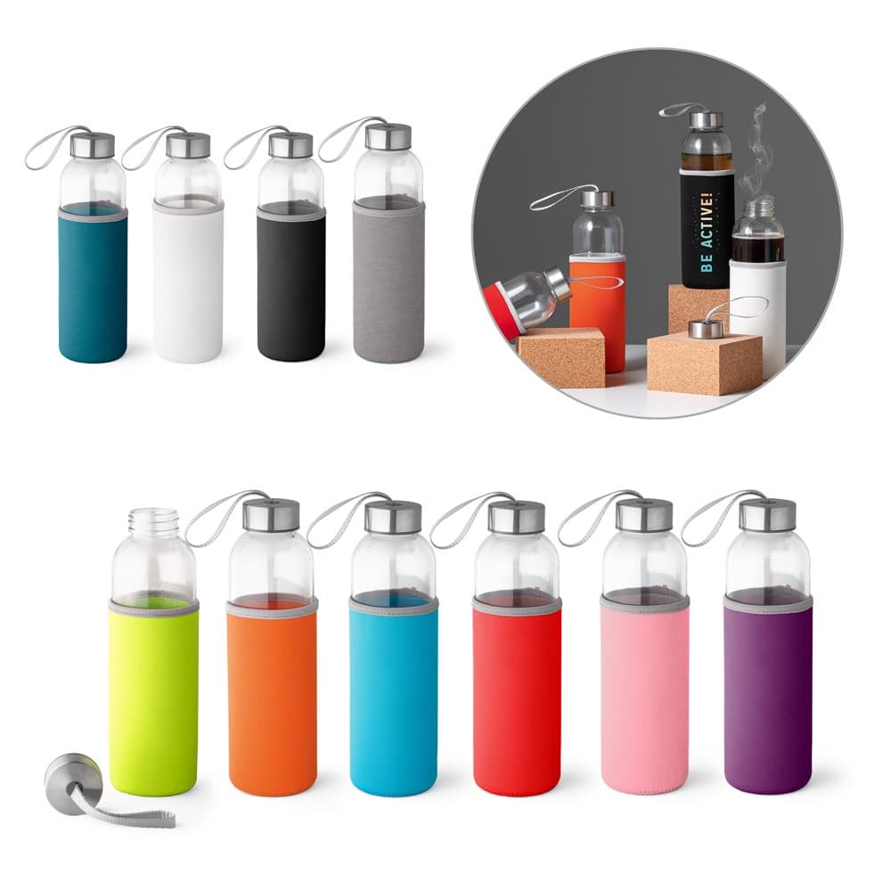 RAISE. Borraccia sportiva in vetro e acciaio inossidabile 520 mL - vista 2