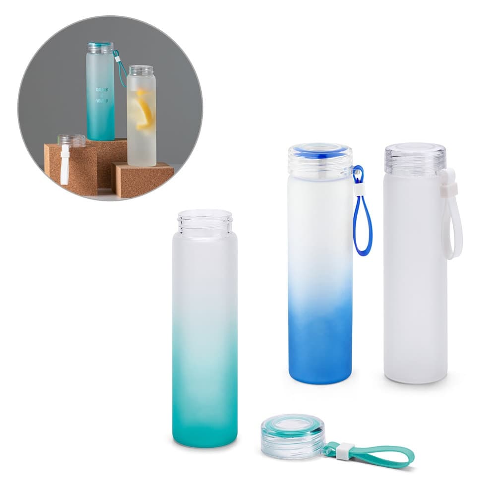 WILLIAMS. Borraccia in vetro borosilicato con tappo in AS 470 mL - vista 3