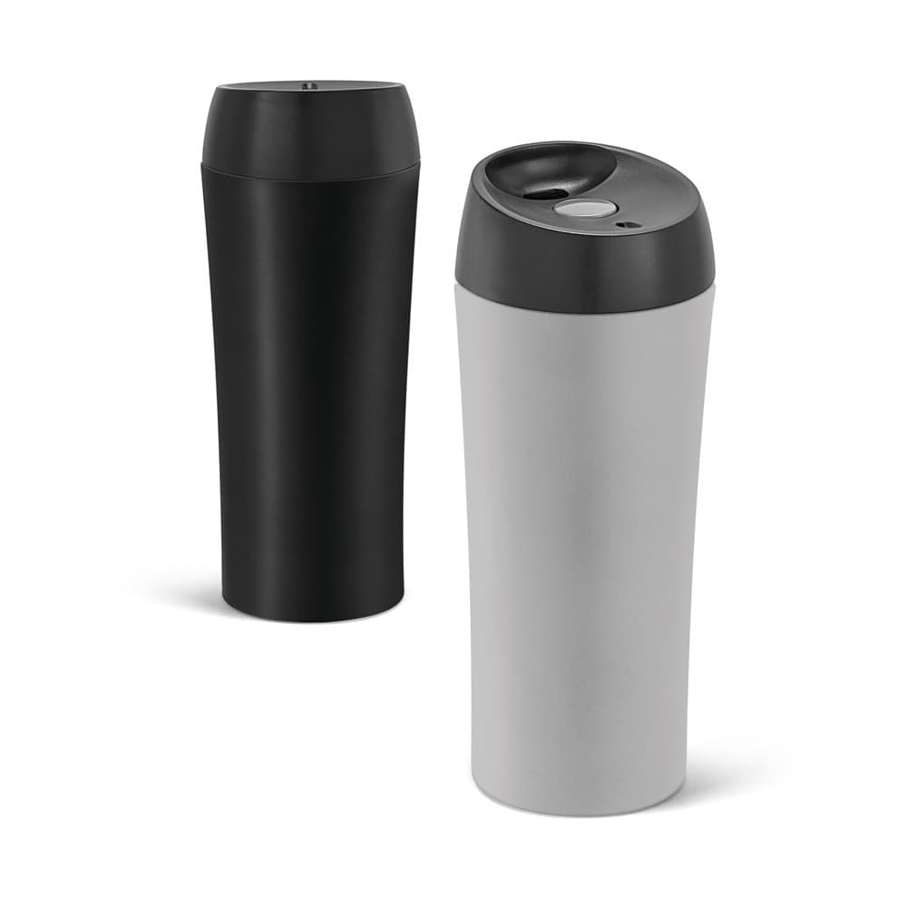 MONARDA. Bicchiere da viaggio in acciaio inox e PP 470 mL - vista 3
