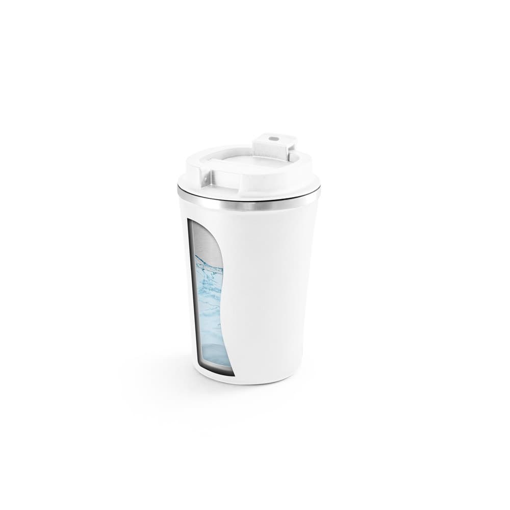 PHELPS. Bicchiere da viaggio in acciaio inox e PP 470ml - vista 4