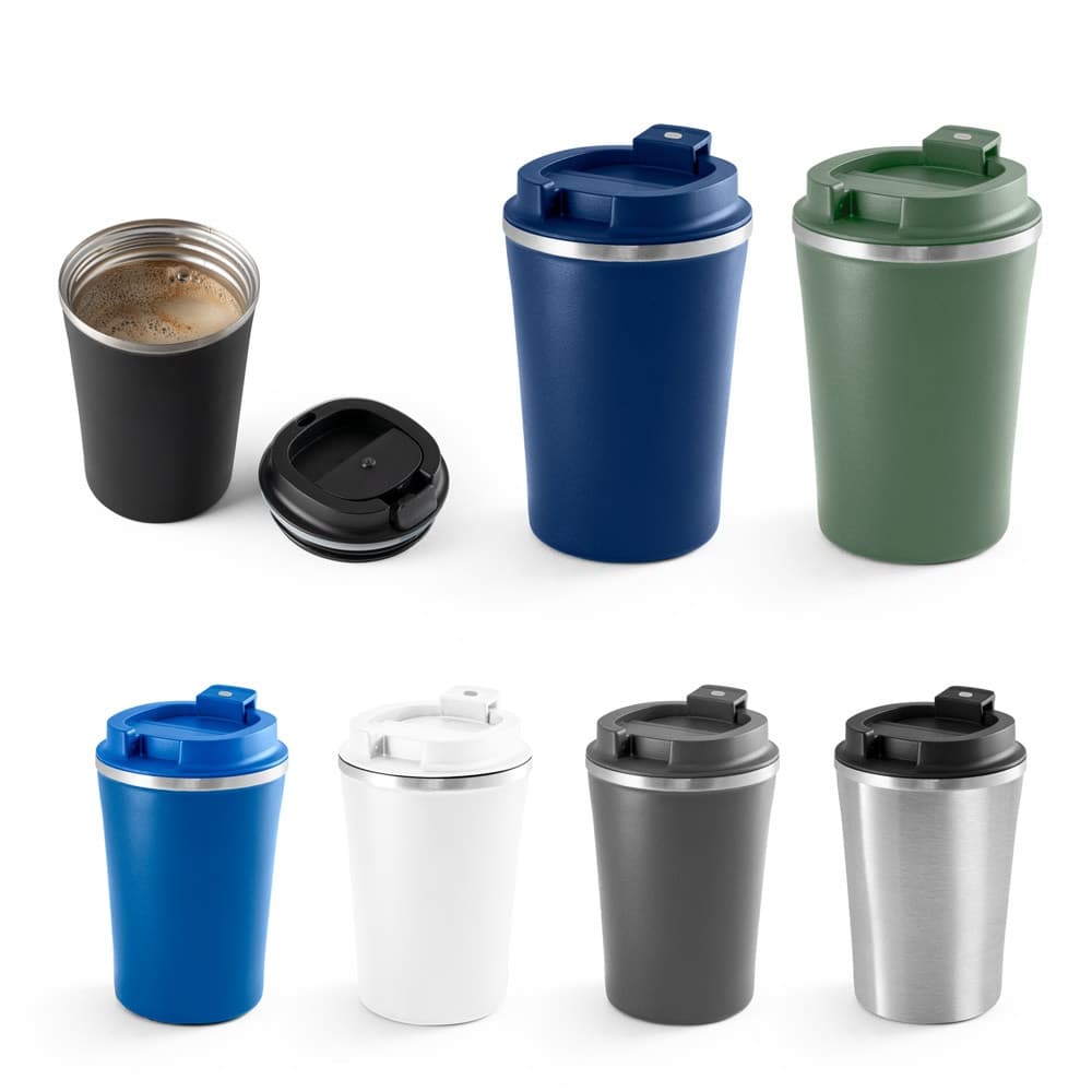 PHELPS. Bicchiere da viaggio in acciaio inox e PP 470ml - vista 5