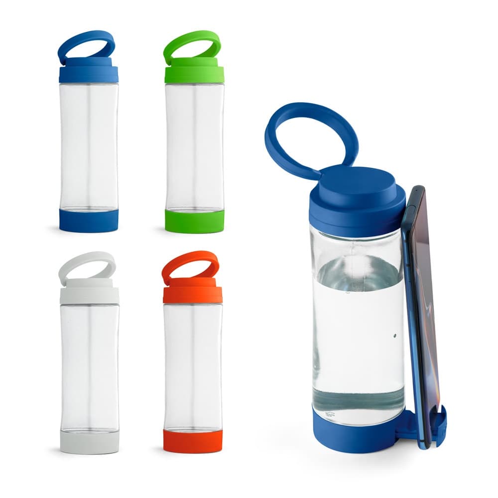 QUINTANA. Borraccia sportiva in vetro con tappo in PP 390 mL - vista 4