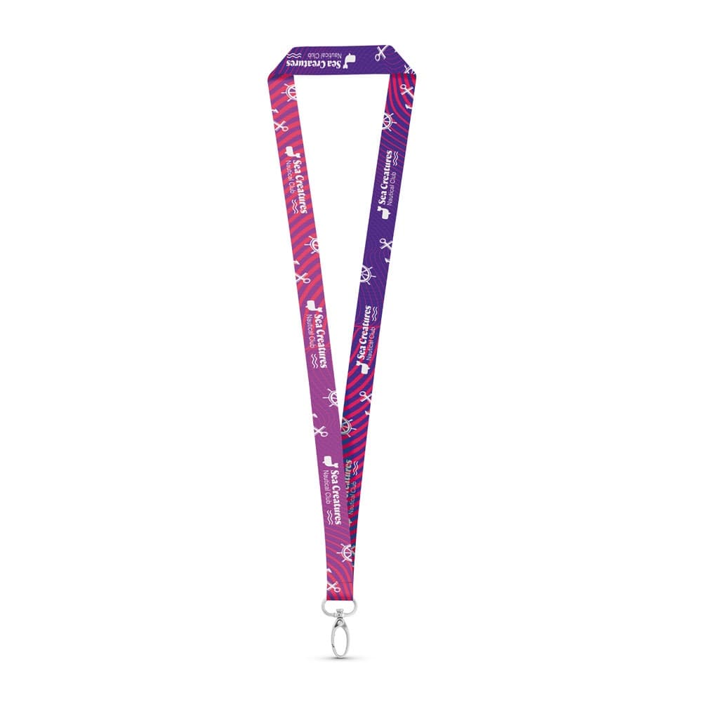 MANILA. SET Lanyard SUBLIMATION Lungo II (20 mm) con moschettone ovale da 20 mm - vista 2