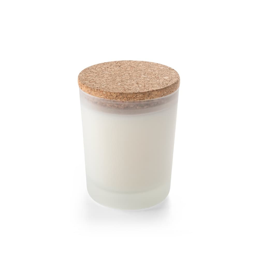 DUVAL. Candela profumata in bicchiere di vetro con coperchio in sughero 180 g - vista 1