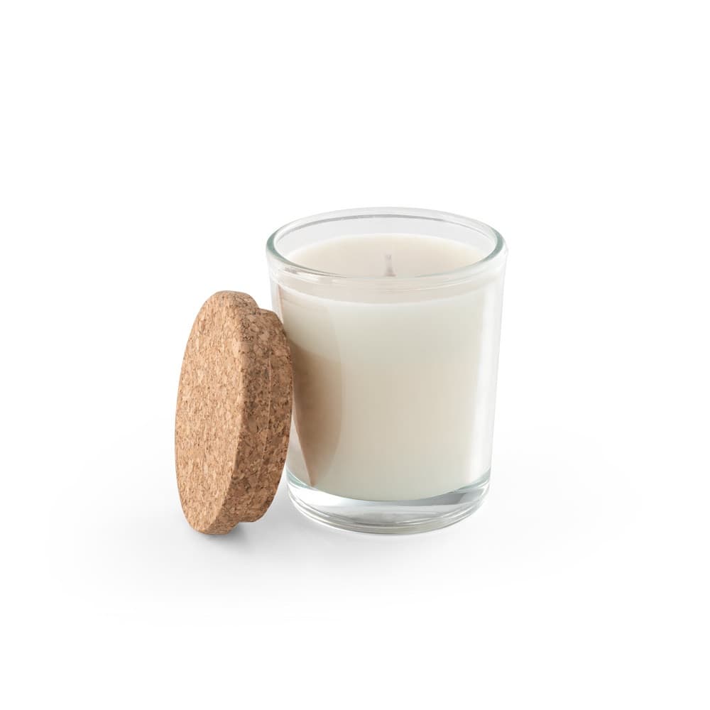 ZEN 80. Candela aromatica in una coppa di vetro con coperchio in sughero 80 g - vista 2