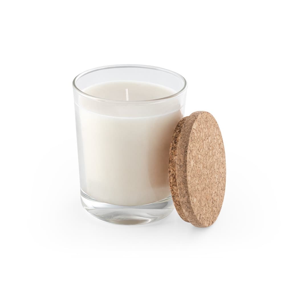 ZEN 180. Candela aromatica in una coppa di vetro con coperchio in sughero 180 g - vista 2