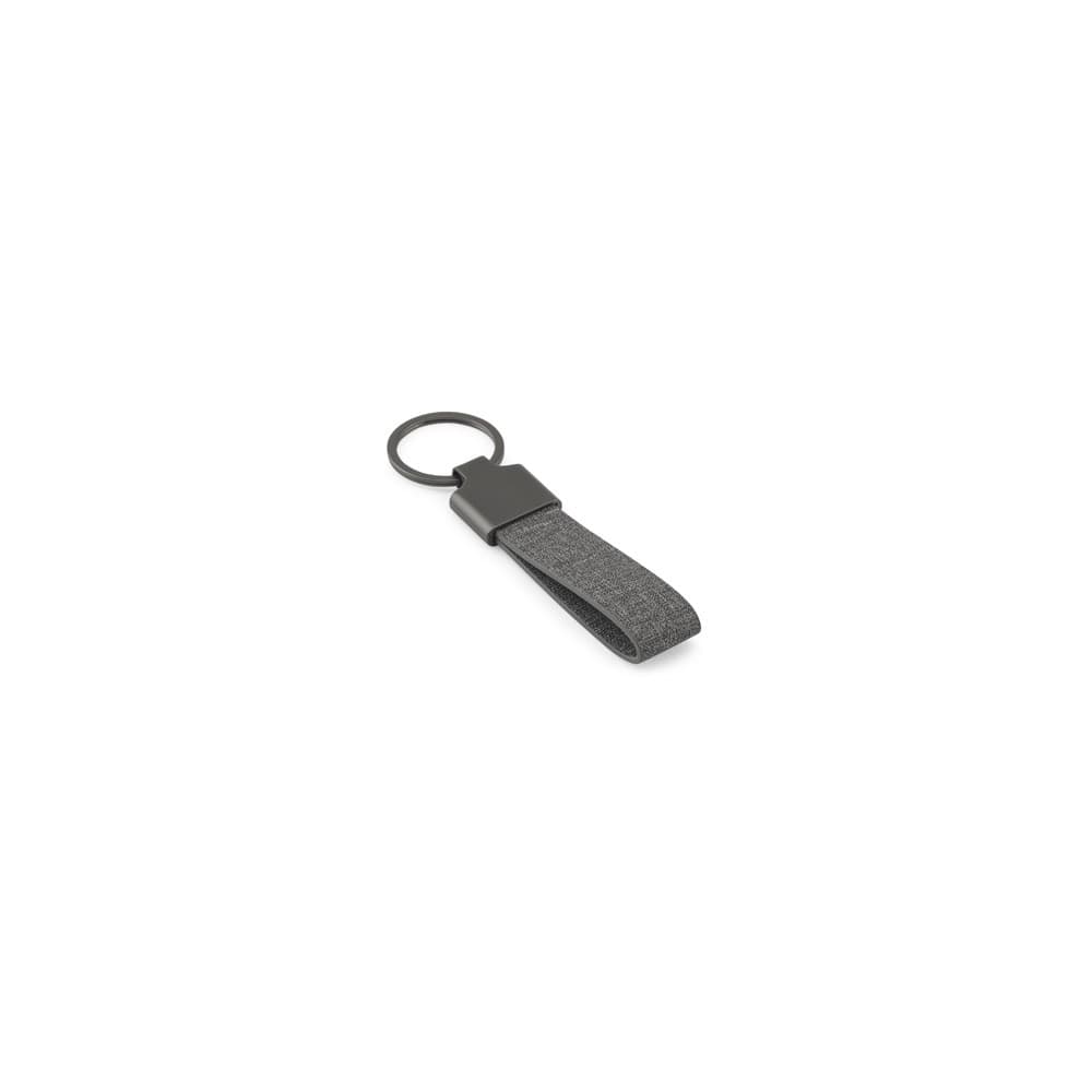 RAVEN. Portachiavi di forma rettangolare in metallo e pet riciclato (30% riciclato) - vista 1