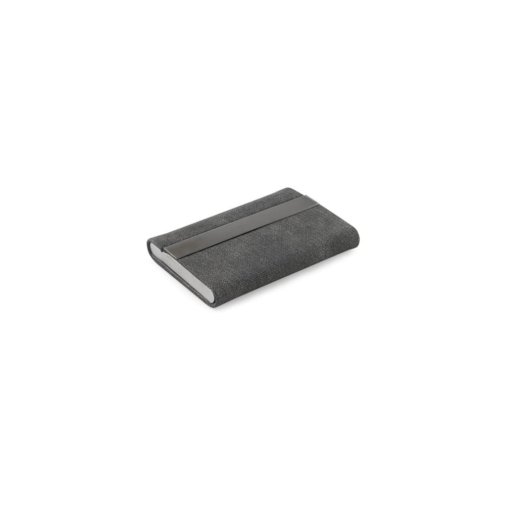 VAUGHN. Set composto da un portacarte e un portachiavi, entrambi in metallo e poliestere riciclato (30% rPET) - vista 3