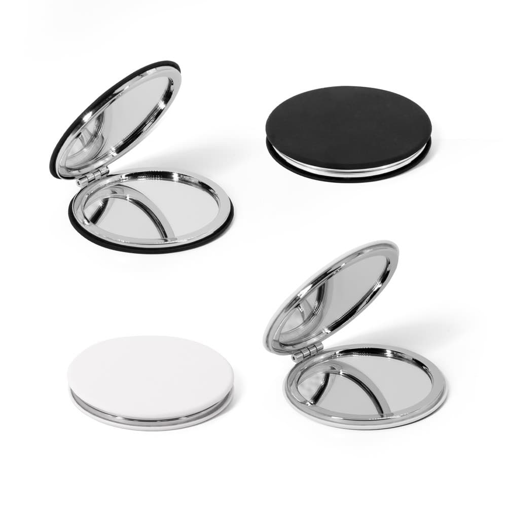 FREYA. Specchio rotondo bifacciale con esterno in PU opaco - vista 4